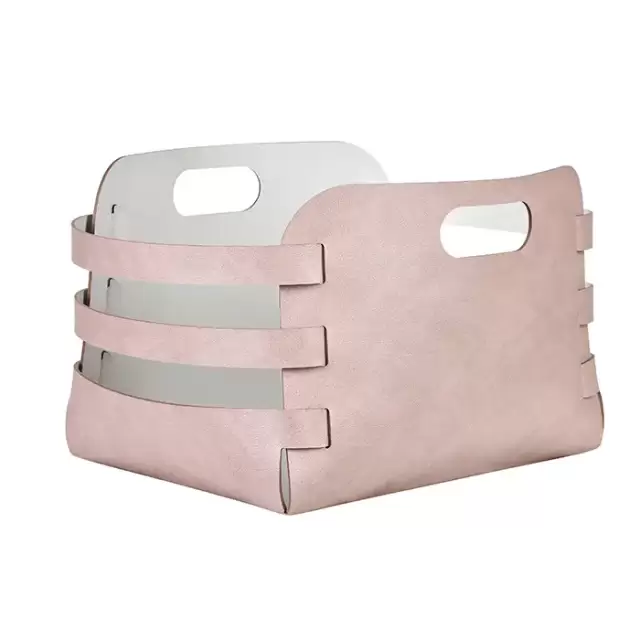 Colombo Adj Корзина Riga 27x36хH25см., настольная, цвет: пепельная роза/устричный