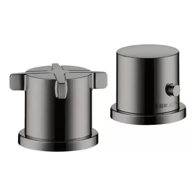 Axor Citterio E Смеситель для ванны, 2 отв., термостатический, цвет: полированный черный хром