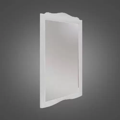 Kerasan Retro Зеркало в деревянной раме 63xh116 см, цвет: белый матовый