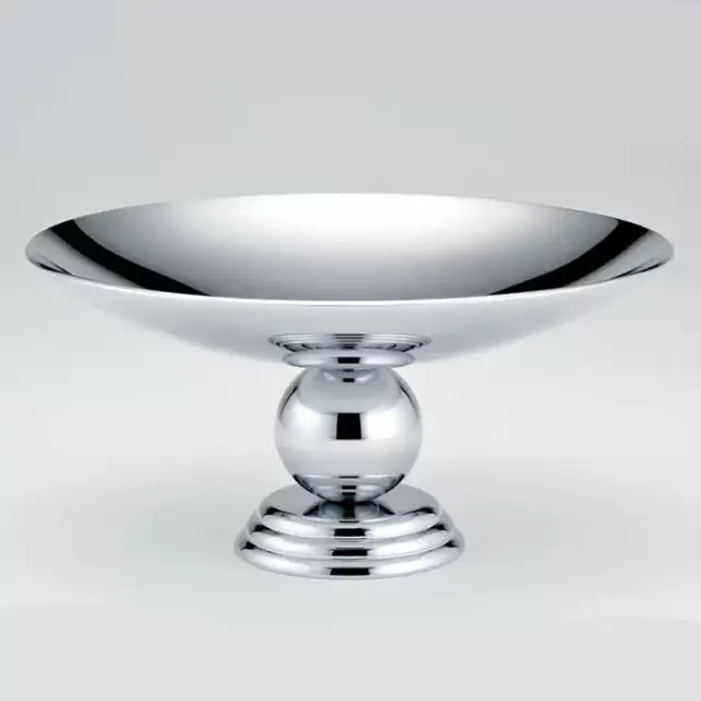 THG Marquise porcelaine blanche Мыльница металлическая, &oslash;15см., настольная, цвет: хром/платина/белый фарфор