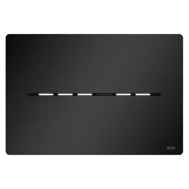 TECEsolid Панель смыва для унитаза, бесконтактная, от сети 12В, цвет: черный матовый