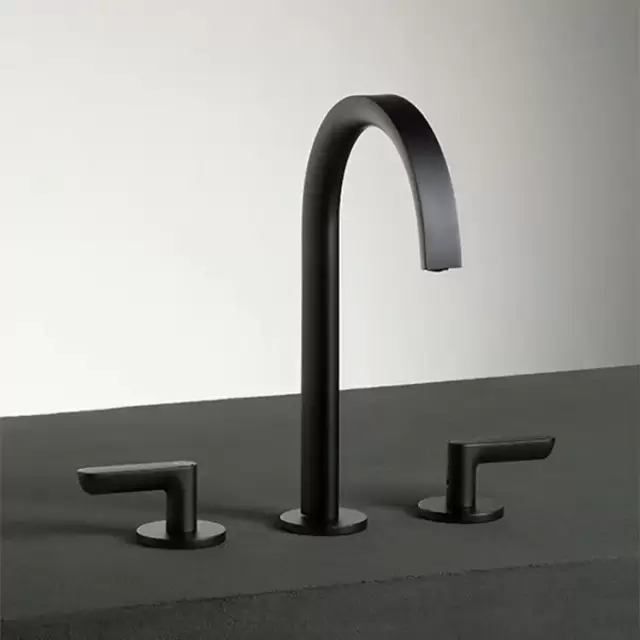 Fantini Icona Deco Смеситель для раковины, 3 отверстия, цвет: оружейная сталь