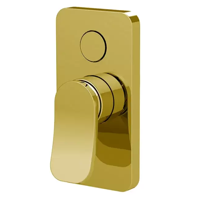 Fima Carlo Frattini Flo Смеситель для душа, встраиваемый, с переключателем на 2 выхода, цвет: золото