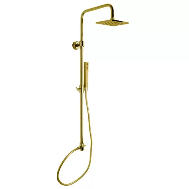 Fima Carlo Frattini Colonne doccia Душевая стойка, верхний душ 30х30см., с ручным душем, цвет: золото