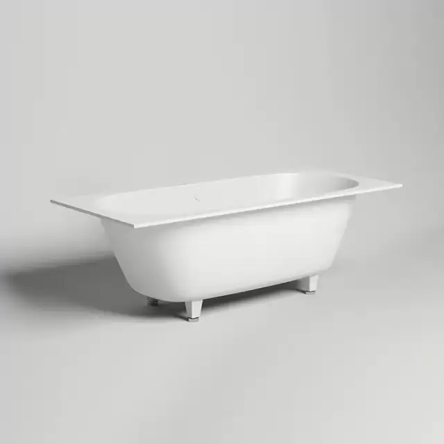 Salini Ornella Axis 180 Встраиваемая ванна 180х80х60см, прямоугольная, материал: S-Sense, цвет: белый матовый