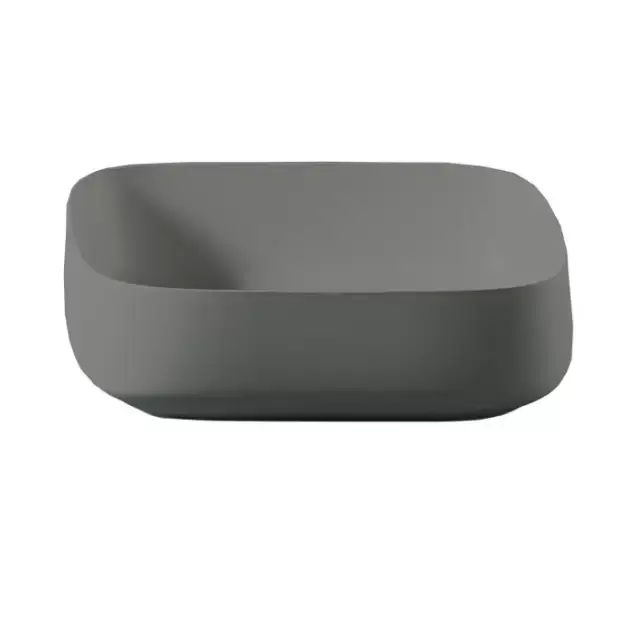 Artceram Cognac Раковина накладная Quadro 55x35 см, Saniglaze, цвет: grigio oliva