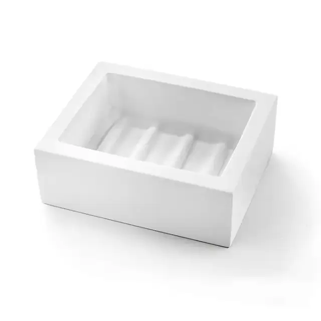 3SC Bemood White Мыльница настольная, цвет: белый