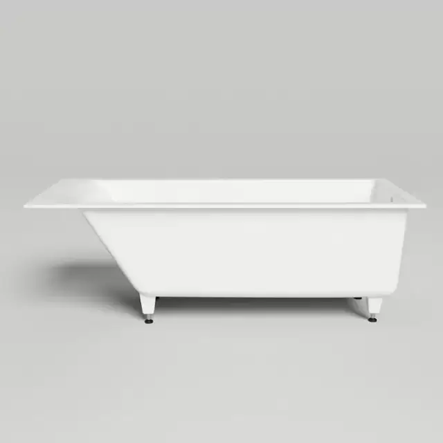 Salini Cascata Ванна встраиваемая, с прямоугольной чашей, 170х75х60см, регулируемые ножки, материал: S-Sense, цвет: белый