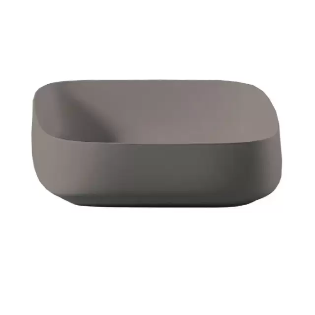 Artceram Cognac Раковина накладная Quadro 55x35 см, Saniglaze, цвет: gravel