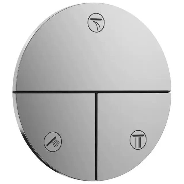 Hansgrohe ShowerSelect S Переключатель потоков для ванны/душа, на 3 источника, цвет: хром