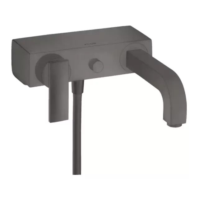 Axor Citterio Смеситель для ванны, настенный, цвет: шлифованный черный хром