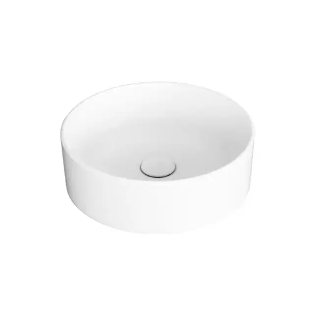 SIMAS Foriu Раковина круглая накладная &oslash;40x13 см, без отв под смеситель, цвет: белый