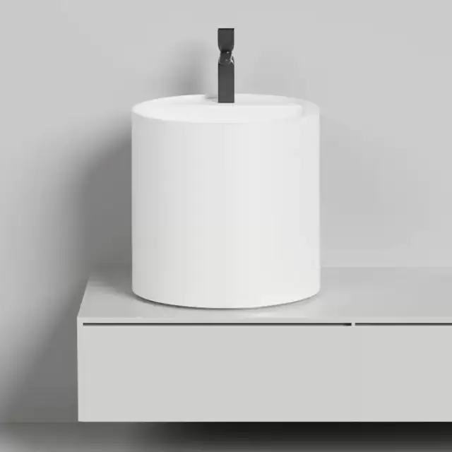 Salini Armonia Раковина 45x45x45см., 1 отв., накладная, S-Sense, цвет: белый глянцевый