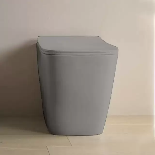 Artceram A16 Унитаз напольный, 52,5х36см, безободковый, слив универсальный, с крепежом, цвет: grigio oliva