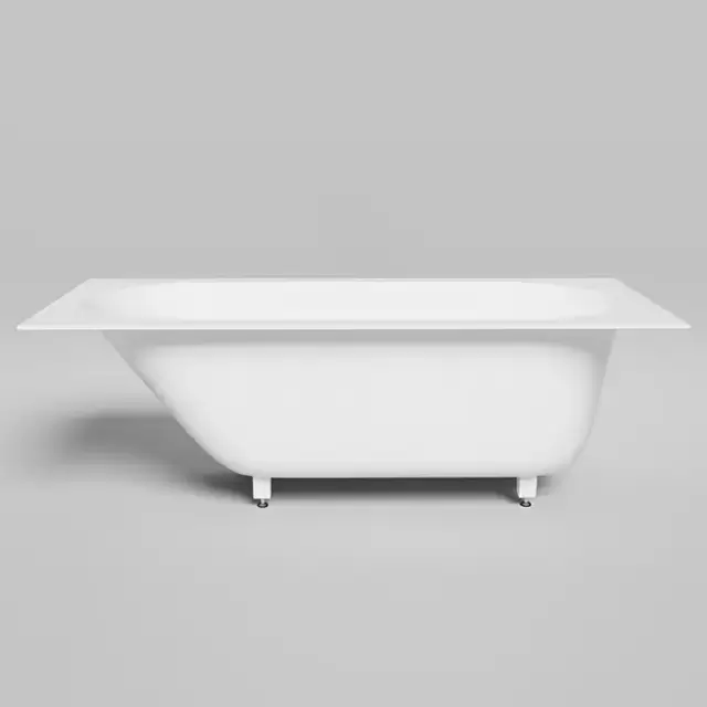 Salini Ornella kit Встраиваемая ванна 170х80х60см, донный клапан, сифон, щелевой слив-перелив, материал: S-Stone, цвет: белый матовый