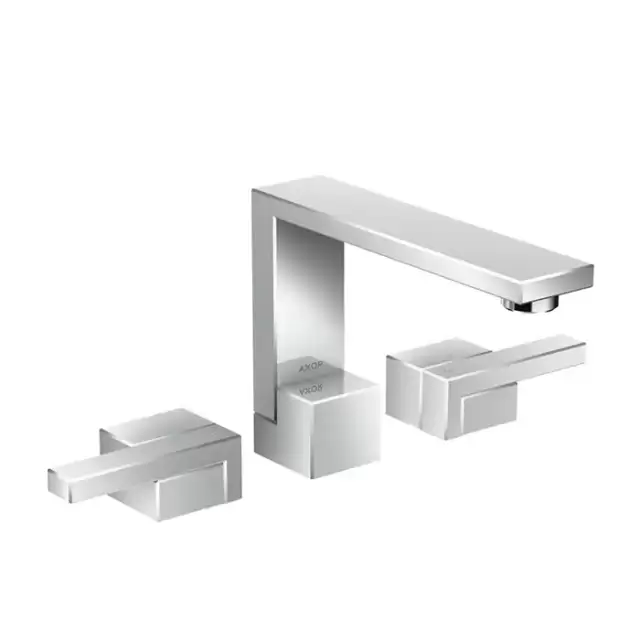 Axor Edge Смеситель для раковины, на 3 отв., с донным клапаном push/open, излив 173мм, цвет: хром