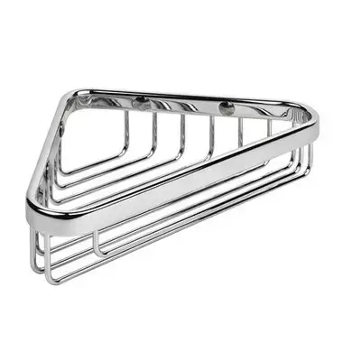 Colombo Basic Угловая металлическая полочка 20.5x12x4.5см, цвет: хром