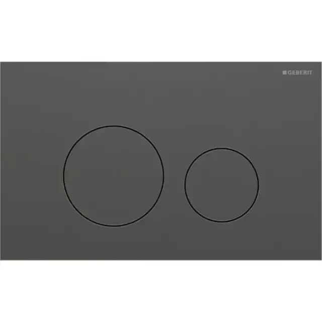 Geberit Sigma40 Клавиша для двойного смыва, круглая: Хромированный черный