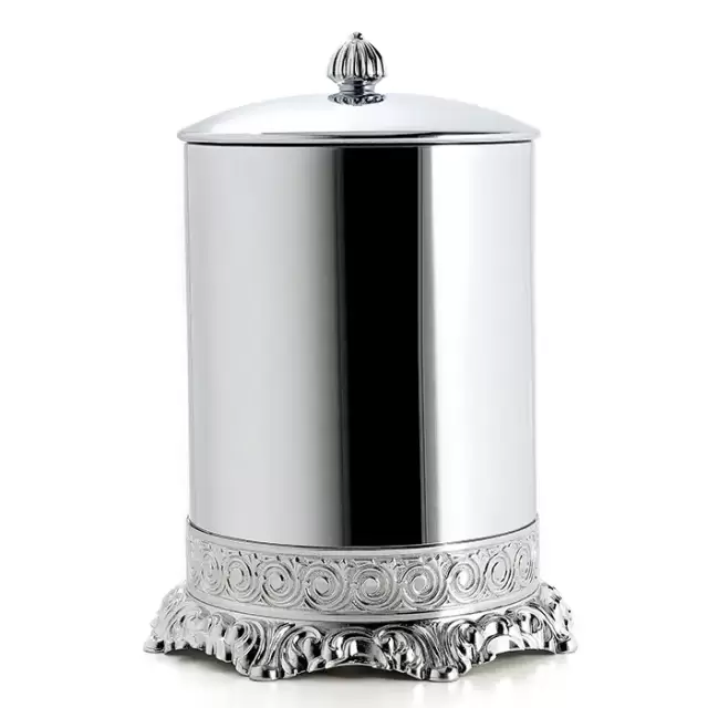 3SC Bally Ведро с крышкой, ручка Piccadilly, цвет: золото 24к. Lucido