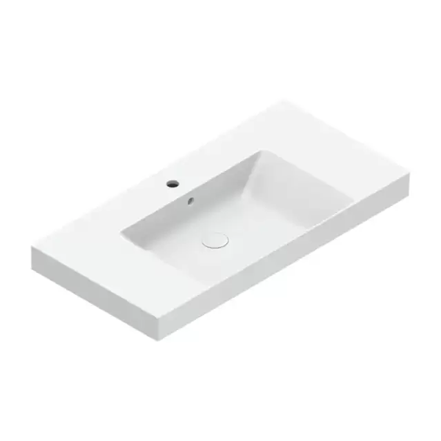 Catalano Zero Раковина 100x50см чаша в центре, с 1 отв., цвет: белый глянцевый