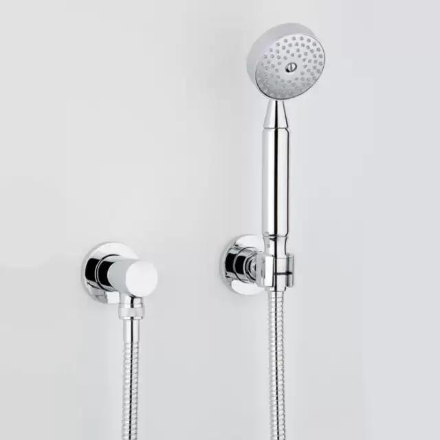 THG Mossi cristal clair Душевой комплект с ручным душем, шланг 1500 мм., держатель и подвод воды, цвет: хром