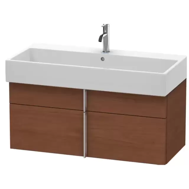 Duravit VA Тумба подвесная 98.4x43.1х44.1см., с раковиной, 1 выдв.ящик, цвет: American Walnut