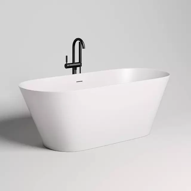 Salini Mona Ванна 170х72х58.5см., отдельностоящая, S-Sense, донный клапан "Up&Down", сифон, слив-перелив, цвет: белый глянцевый