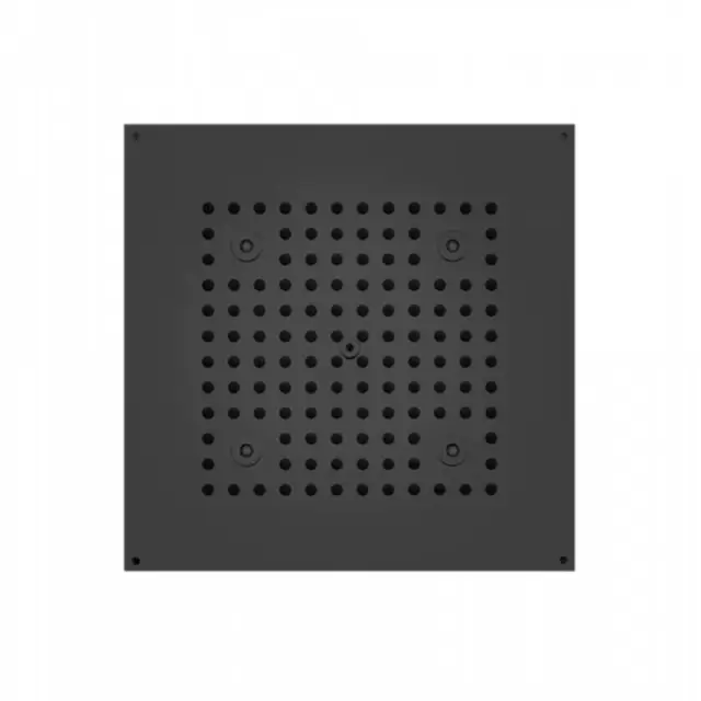 BOSSINI DREAM-CUBE Верхний душ 470 x 370 мм, с 4 LED RGB, блок питания/управления, Cromoterapia, гибкая подводка, цвет: черный матовый