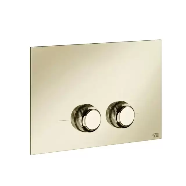 Gessi Venti20 Клавиша смыва для унитаза двойная, для инсталляций Geberit Sigma8 и Sigma12, цвет: Brass PVD