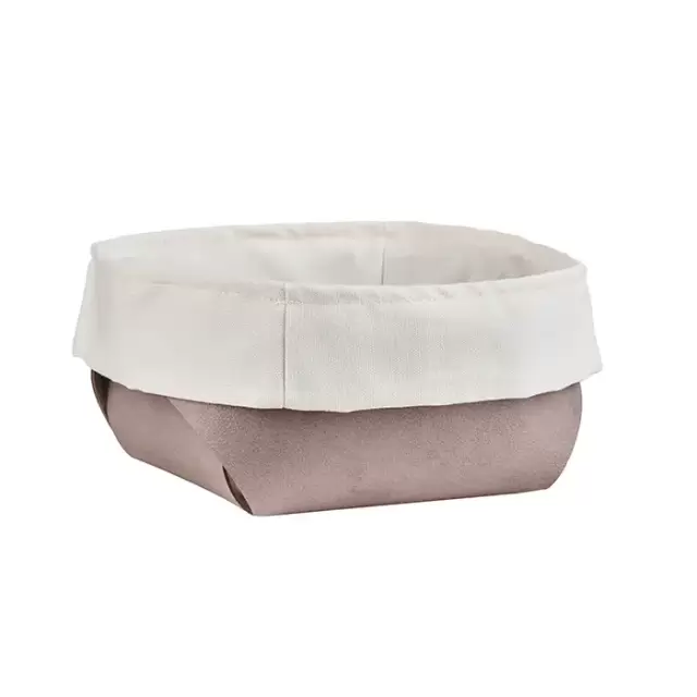 ADJ Корзина для хлеба, 15x15xH7 см., цвет: пепельная роза/устричный