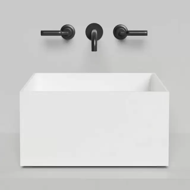 Salini Armonia Раковина 45x45x25см., без отв., накладная, S-Sense, цвет: белый глянцевый