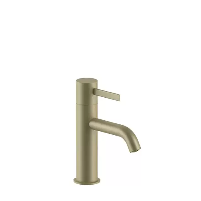 Fantini AF/21 Смеситель для раковины, 1 отв., излив: 126 мм, цвет: Matt British Gold PVD