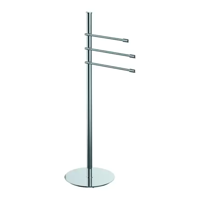 Colombo Isole Piantane Напольная стойка 90см, с 3 держателями для полотенец, цвет: хром