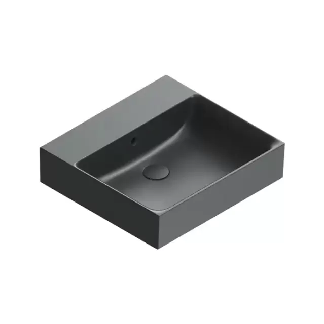 Catalano Premium Раковина 50x47см, без отв., цвет: черный матовый