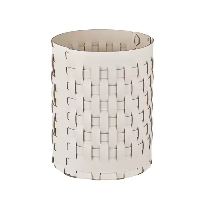 ADJ Корзина Bottega, D20xH25 см., цвет: белый/панна котта
