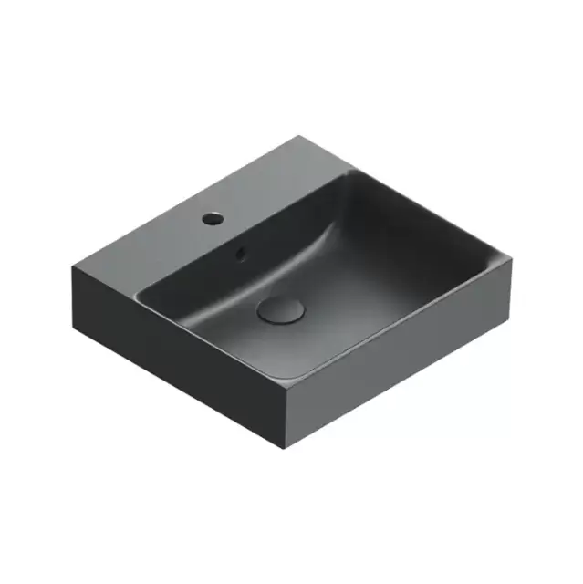 Catalano Premium Раковина 50x47см, с 1 отв., цвет: черный матовый
