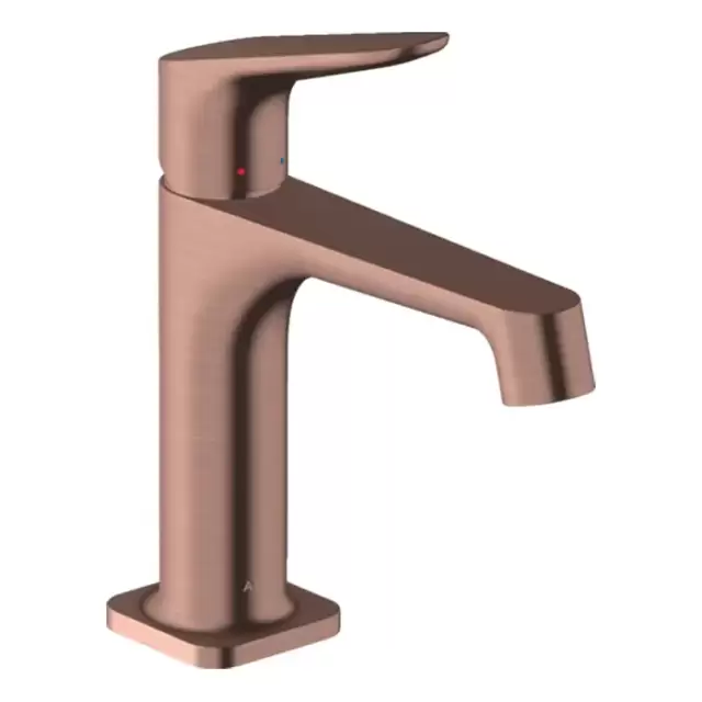 Axor Citterio M Смеситель для раковины 100, на 1 отв., с донным клапаном, цвет: шлифованное красное золото