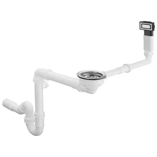 Hansgrohe D14-10 Слив-перелив для раковины, с ручным управлением, цвет: нержавеющая сталь