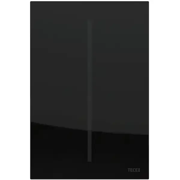 TECEfilo Панель  смыва  электронная для писсуара 100х150х7 мм, питание от батареи .стекло черное