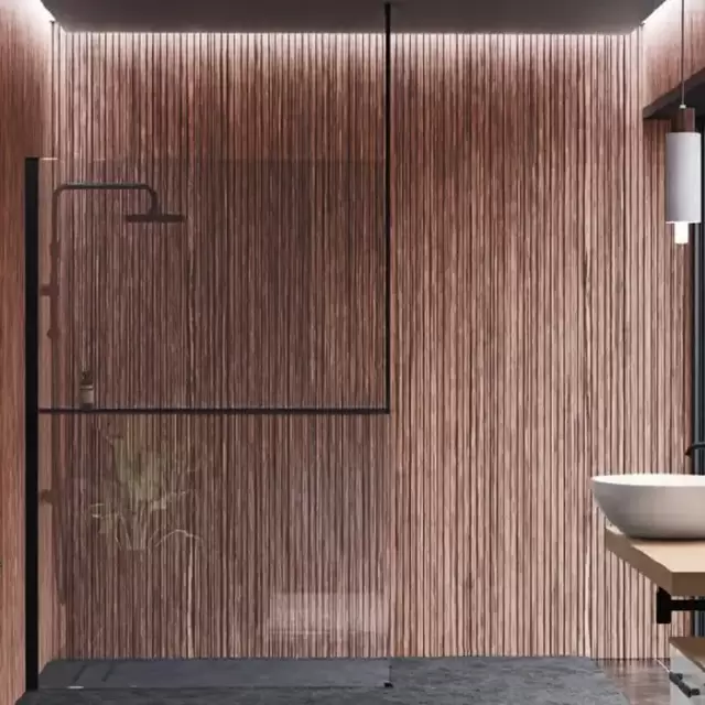 Novellini Kuadra H Душевое ограждение 160х205cм., с свободным входом, Sx, с потолочным кронштейном, с полкой, стекло прозрачн, цвет: черный матовый