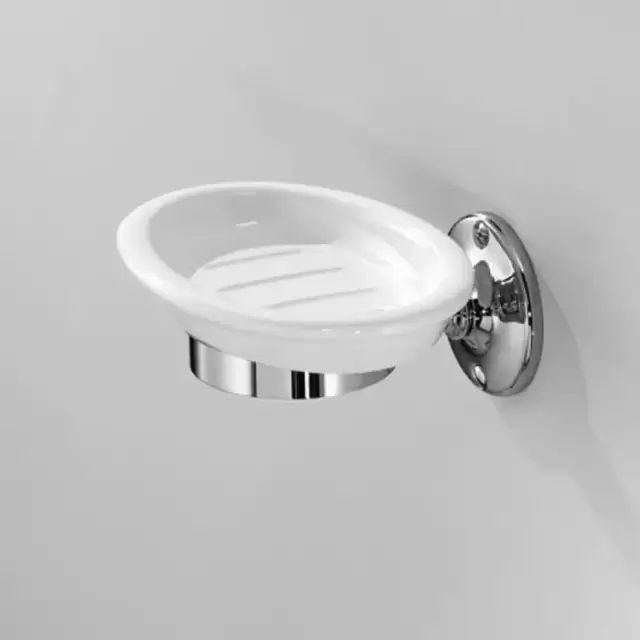 Devon&Devon Cavendish Мыльница подвесная, цвет: хром/белый