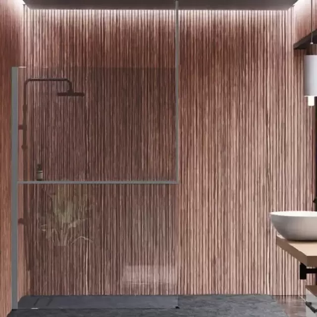 Novellini Kuadra H Душевое ограждение 160х205cм., с свободным входом, Sx, с потолочным кронштейном, с полкой, стекло прозрачное, цвет: Silver