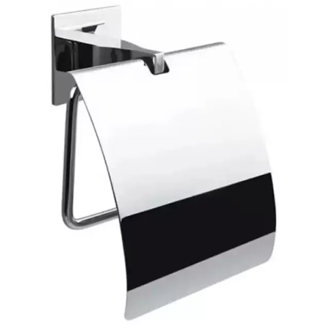 Colombo Forever Держатель туалетной бумаги, с крышкой, цвет: хром