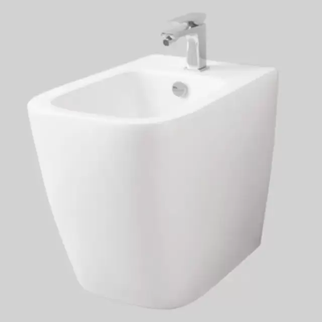 Artceram A16 Биде напольное 36х52 см, 1 отверстие, saniglaze, цвет: белый матовый