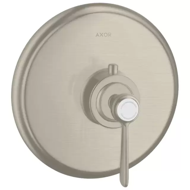 Axor Montreux, Термостат Highflow 59 л / мин, с рычаговой рукояткой, СМ, внешняя часть, цвет: никель шлифованный