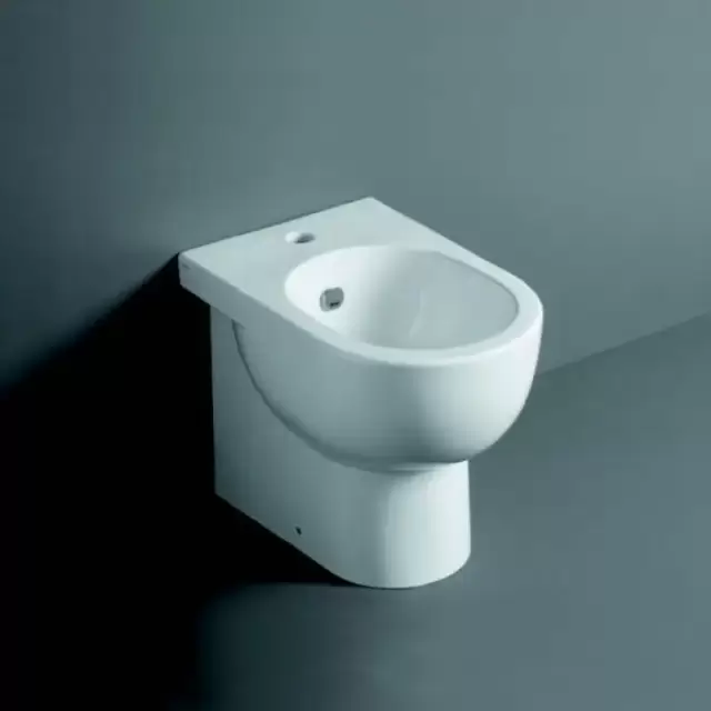 SIMAS E-LINE Биде  напольное приставное 51х35см, цвет: белый