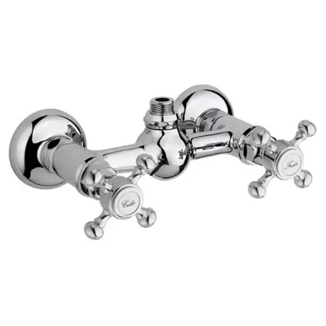 Nicolazzi Half Dome Смеситель для душа на 2 отверстия, вывод сверху 1/2" (без шланга и лейки), цвет: хром