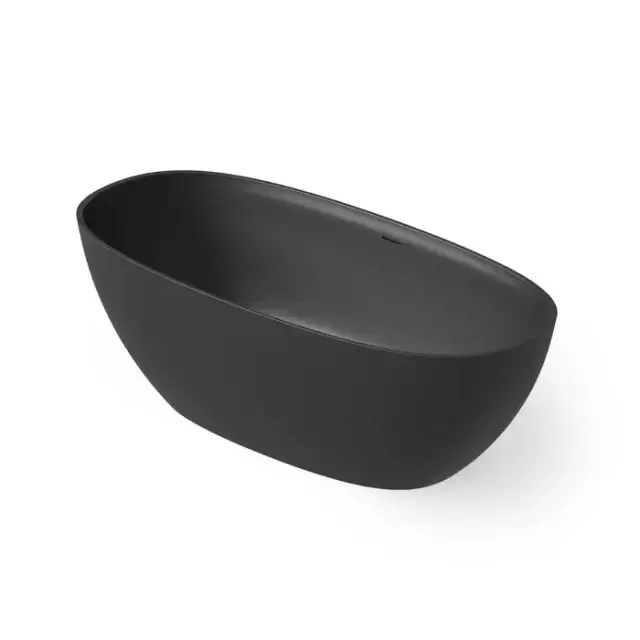 Dea Design Edge Ванна 160x76x56см., отдельностоящая, Solid Surface, цвет: Black №16