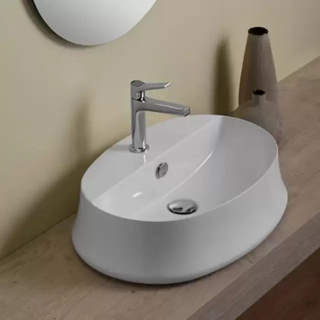 SIMAS Sharp Раковина 60х42 см, 1 отв., цвет: белый