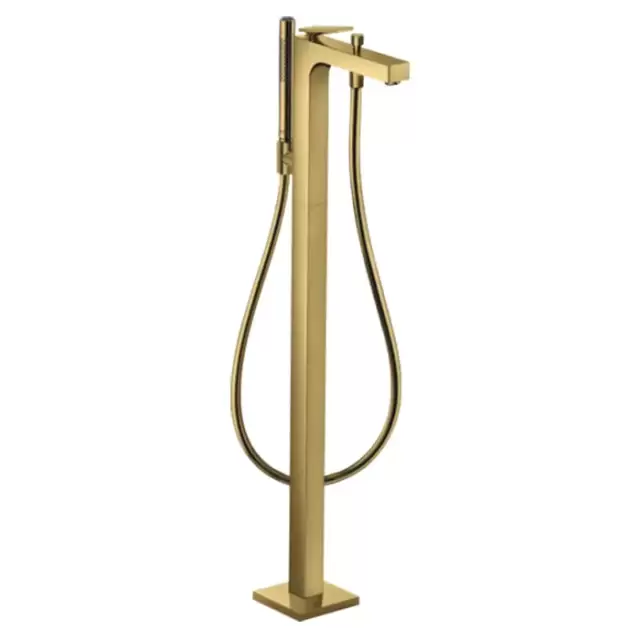 Axor Citterio Смеситель для ванны,напольный, с ручным душем, цвет: полированное золото